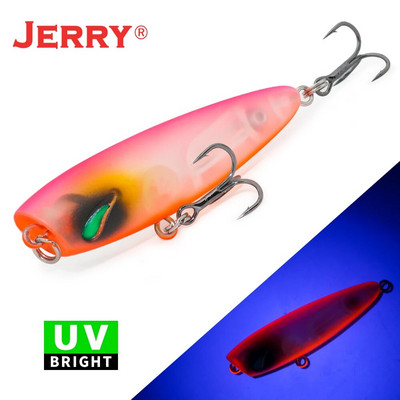 Jerry Stopper Topwater Popper mamci za mikrofishing Slatkovodna pastrva Bas Umjetni mamci 5 cm 4,3 g Plutajući plastični UV mamci