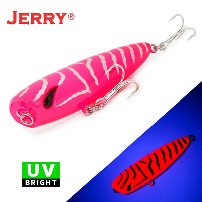 Jerry Stopper Topwater Popper mamci za mikrofishing Slatkovodna pastrva Bas Umjetni mamci 5 cm 4,3 g Plutajući plastični UV mamci