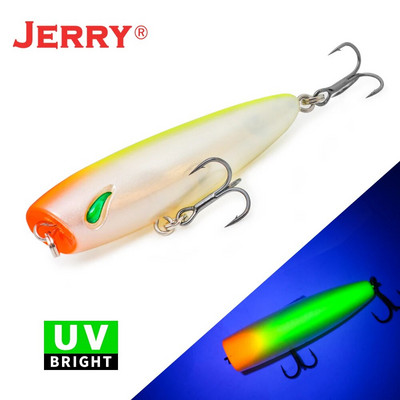 Jerry Stopper Topwater Popper mamci za mikrofishing Slatkovodna pastrva Bas Umjetni mamci 5 cm 4,3 g Plutajući plastični UV mamci