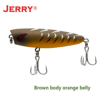 Jerry Stopper Topwater Popper mamci za mikrofishing Slatkovodna pastrva Bas Umjetni mamci 5 cm 4,3 g Plutajući plastični UV mamci