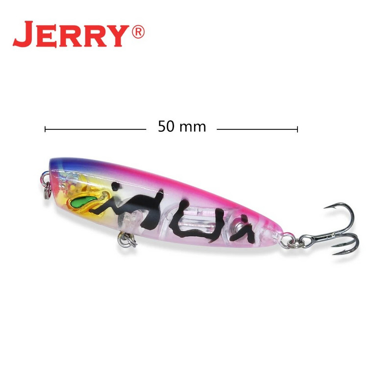 Jerry Stopper Topwater Popper mamci za mikrofishing Slatkovodna pastrva Bas Umjetni mamci 5 cm 4,3 g Plutajući plastični UV mamci