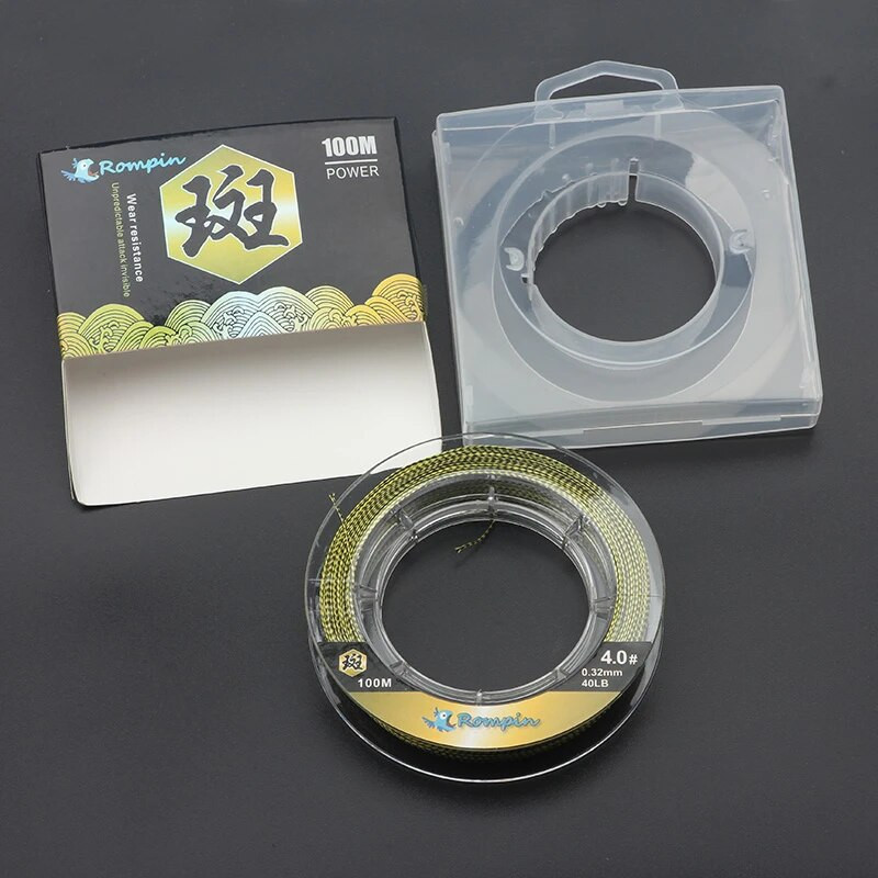 Rompin 100M 4 šķiedru PE pīts makšķerēšanas aukla karpu makšķerēšanai 10-80 LB Camouflag daudzpavedienu makšķerēšanas auklas makšķerēšanas piederumi