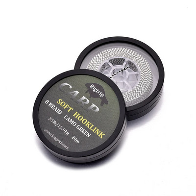 20 m karpių žūklės valas, minkštas kabliukas, 8 sruogų nepadengtas pynimo valas 15LB/25LB/35LB karpių riedmenų sraigtasparnio šerdis