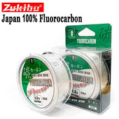 ZUKIBO 50M 100% True Fluorocarbon Ribolov Struna Japanska Karbonska Struna Monofilament Leader Line Front Wireway Transparent