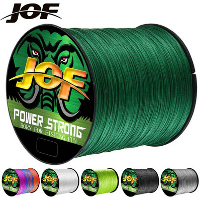 JOF Braided Line X4 100/300m 6 Color All For Fishing Line MaxDrag 85LB Multifilament PE Line for Saltwater Sea Fishing