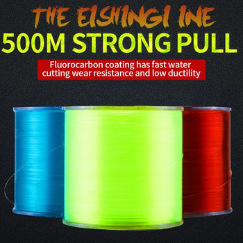Super Strong 500m Nylon Fishing Line 2-35LB Japan Monofilament Fluorocarbon Coated Line Fishing Accessories for Carp Sea