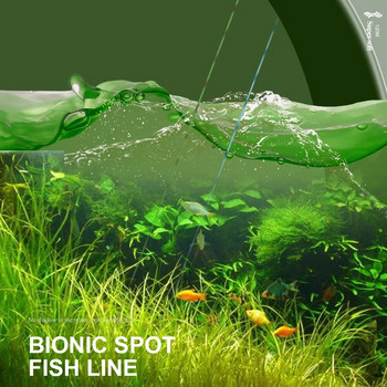 Fish Line 120m Fluorocarbon Coating 3D Monofilament Invisible Blonic Spot Εξαιρετικά ισχυρό μαλακό νάιλον ανθεκτικό στη φθορά