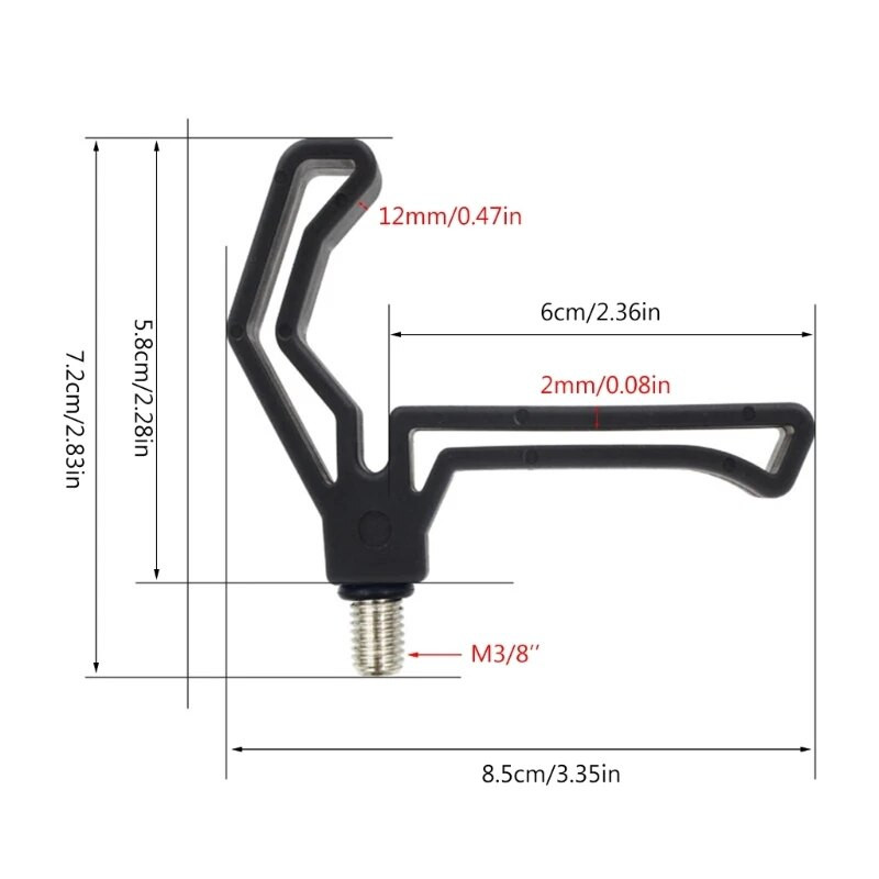 Karpu makšķeres stieņu turētājs Sticks Buzzer Bars Siksnas Jostas Rīki Aksesuāri