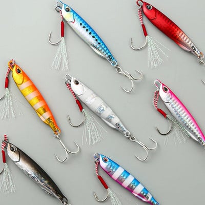 2021 Japen fém öntött kockakanál 10/15/20/30/40/50g Shore Casting Jigging Fish Sea Bass horgászcsali mesterséges csali kellékek