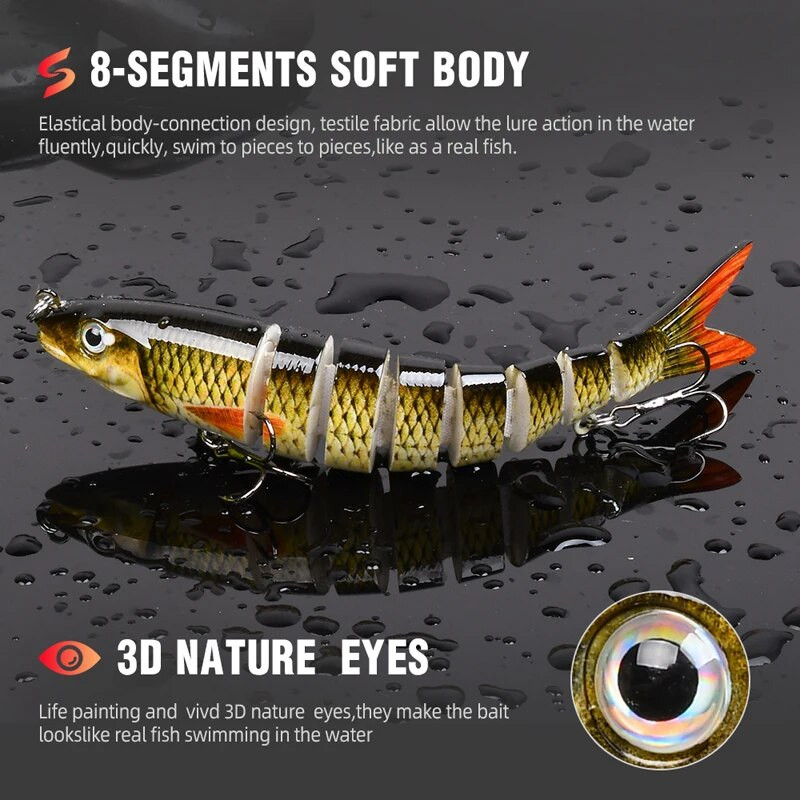 Fishing Lures Multi Jointed Swimbait Crank Bait Slow Sinking Bionic Artificial Bait Γλυκό νερό Θαλασσινό νερό Πέστροφα Bass Fishing Acce