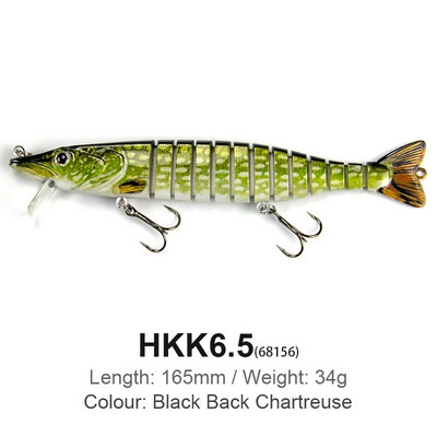 Banshee 165mm 34g Fishing Lures Jointed Crankbaits Swimbait Sinking Wobblers For Pike Trout Trolling Artificial Hard Bait Tackle
