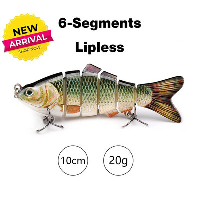 TREHOOK 10 cm/12,5 cm līdaku vobleri makšķerēšanai ar mākslīgo ēsmu, cieta, daudzlocītavu Swimbait Crankbait Lifelike makšķerēšanas mānekļu piederumi