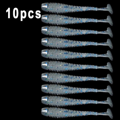 10pcs/Lot Mekani mamci Silikonski mamci za crve 5 cm 6 cm 7,5 cm Jigging vobleri Mamci za ribolov Umjetni mamci za plivanje za pribor za bas šarana
