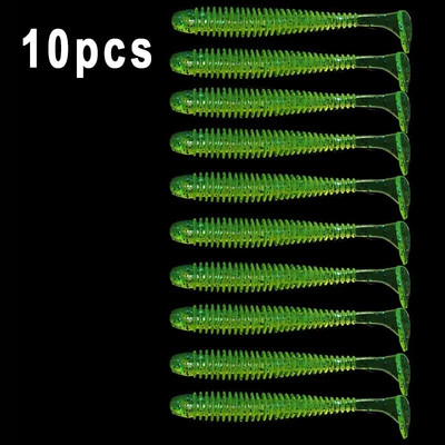 10pcs/Lot Mekani mamci Silikonski mamci za crve 5 cm 6 cm 7,5 cm Jigging vobleri Mamci za ribolov Umjetni mamci za plivanje za pribor za bas šarana
