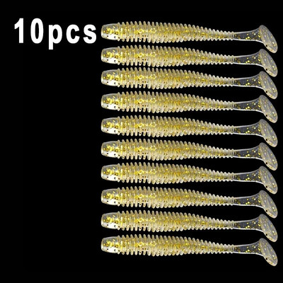 10pcs/Lot Mekani mamci Silikonski mamci za crve 5 cm 6 cm 7,5 cm Jigging vobleri Mamci za ribolov Umjetni mamci za plivanje za pribor za bas šarana