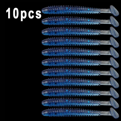 10pcs/Lot Mekani mamci Silikonski mamci za crve 5 cm 6 cm 7,5 cm Jigging vobleri Mamci za ribolov Umjetni mamci za plivanje za pribor za bas šarana