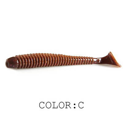 Supercontinent Impact Ring Shad Makšķerēšanas māneklis Mīksts 63mm 80mm 97mm Plastmasas ēsmas Swimbait Jigging Lure Mākslīgās ēsmas