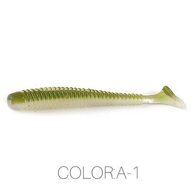 Supercontinent Impact Ring Shad Makšķerēšanas māneklis Mīksts 63mm 80mm 97mm Plastmasas ēsmas Swimbait Jigging Lure Mākslīgās ēsmas
