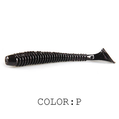 Supercontinent Impact Ring Shad Makšķerēšanas māneklis Mīksts 63mm 80mm 97mm Plastmasas ēsmas Swimbait Jigging Lure Mākslīgās ēsmas