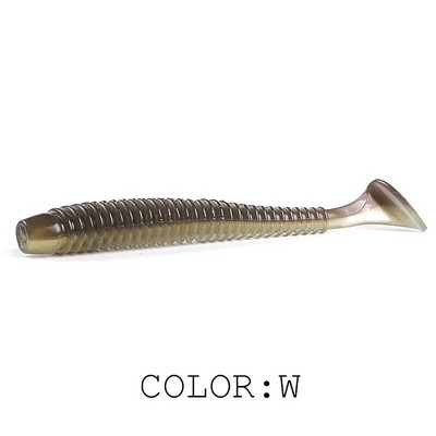 Supercontinent Impact Ring Shad Makšķerēšanas māneklis Mīksts 63mm 80mm 97mm Plastmasas ēsmas Swimbait Jigging Lure Mākslīgās ēsmas