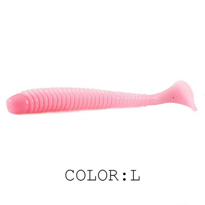 Supercontinent Impact Ring Shad Makšķerēšanas māneklis Mīksts 63mm 80mm 97mm Plastmasas ēsmas Swimbait Jigging Lure Mākslīgās ēsmas