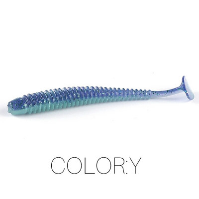 Supercontinent Impact Ring Shad Makšķerēšanas māneklis Mīksts 63mm 80mm 97mm Plastmasas ēsmas Swimbait Jigging Lure Mākslīgās ēsmas