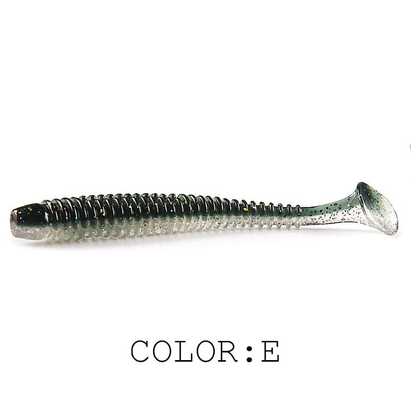 Supercontinent Impact Ring Shad Makšķerēšanas māneklis Mīksts 63mm 80mm 97mm Plastmasas ēsmas Swimbait Jigging Lure Mākslīgās ēsmas