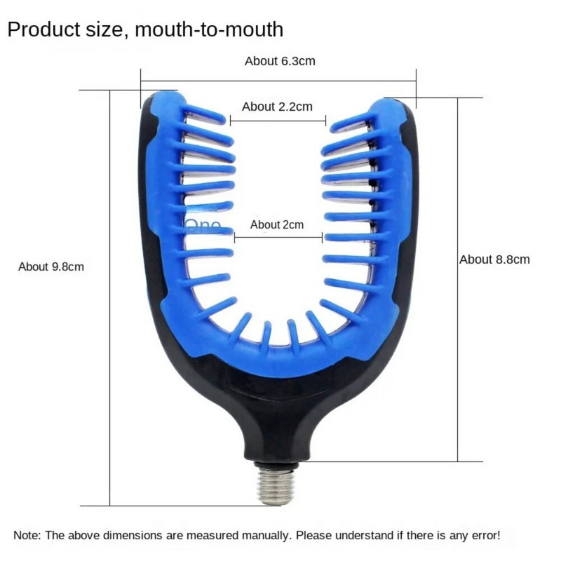 Silikoonist karpkala õngeritva tugipea haaratsvarda käepidemed ridvahoidja hoidja jaoks.