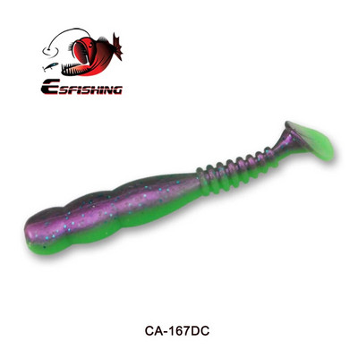 ESFISHING Rock Viber Shad 50 mm 95 mm 115 mm Rock Shiner Sea Soft Baits Pesca Umjetni silikon Isca mamci za ribolov