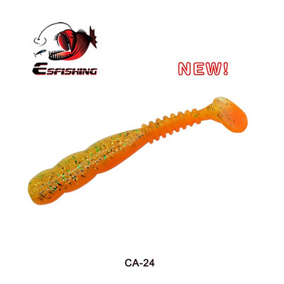 ESFISHING Rock Viber Shad 50 mm 95 mm 115 mm Rock Shiner Sea Soft Baits Pesca Umjetni silikon Isca mamci za ribolov