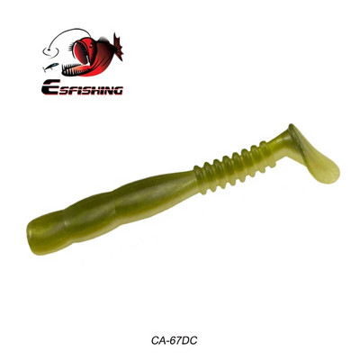 ESFISHING Rock Viber Shad 50 mm 95 mm 115 mm Rock Shiner Sea Soft Baits Pesca Umjetni silikon Isca mamci za ribolov