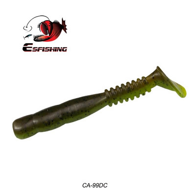ESFISHING Rock Viber Shad 50 mm 95 mm 115 mm Rock Shiner Sea Soft Baits Pesca Umjetni silikon Isca mamci za ribolov
