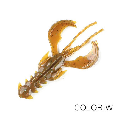 Supercontinent Crazy Lures 65mm/10tk 40mm/20tk Pehme peibutis peibutis krevett homaar Pehmest plastist peibutis kalapüügi landid