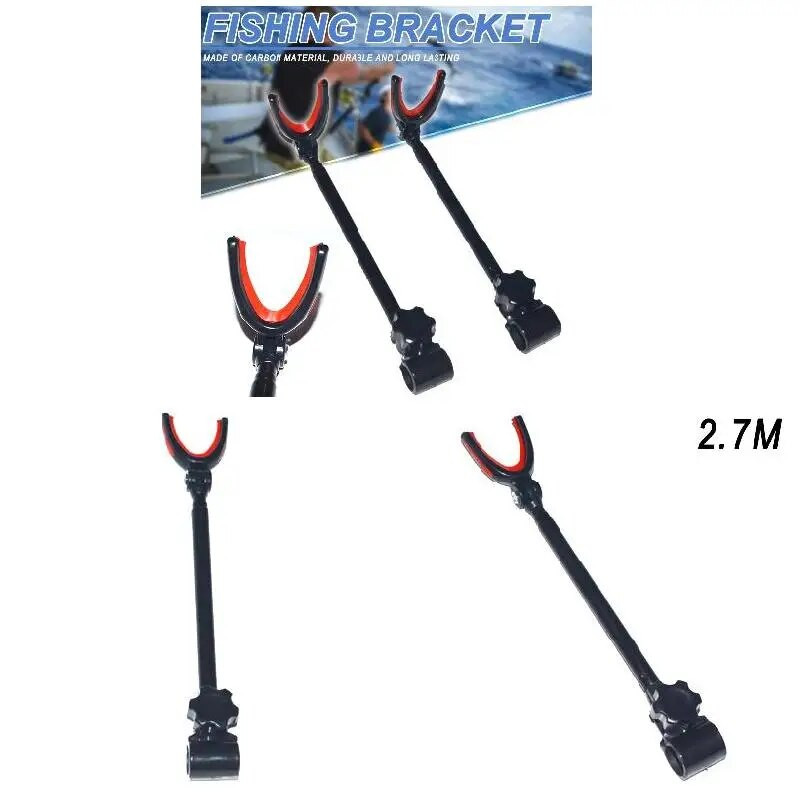 Teleskopinio meškerės laikiklio meškerės laikiklis 3 sekcijų laikiklio atramos stovas Žvejybos įrankių priedai Meškerykočio įrankiai Priedai