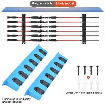 Luya stabu plaukts Zivju stabu plaukta novietojums plaukts displeja uzglabāšanas statīvs, statīvs pie sienas, rokas stienis jūras staba sienas stiprinājuma ierīce
