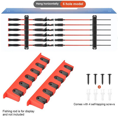 Luya stabu plaukts Zivju stabu plaukta novietojums plaukts displeja uzglabāšanas statīvs, statīvs pie sienas, rokas stienis jūras staba sienas stiprinājuma ierīce