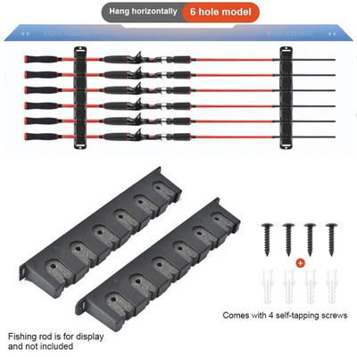 Luya stabu plaukts Zivju stabu plaukta novietojums plaukts displeja uzglabāšanas statīvs, statīvs pie sienas, rokas stienis jūras staba sienas stiprinājuma ierīce