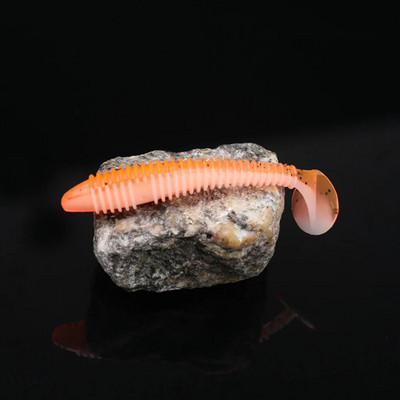 5 tk Pehme söödaga püügilant 55/65/75 mm 1,3/2,2/4g kunstlik liikuv ujumisaeru aeru saba silikoonist usside kalapüügitarbed