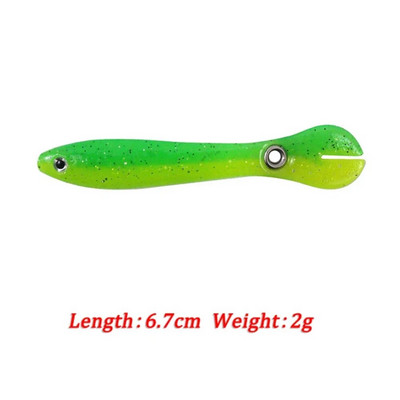 Mīkstās ēsmas bioniskās makšķerēšanas māneklis mākslīgais silikona izspēles māneklis atlēciens kustīga ēsma zvejas preces jūras piederumiem bass līdakas saldūdens