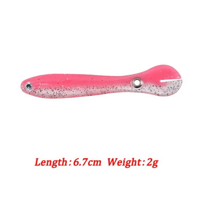 Mīkstās ēsmas bioniskās makšķerēšanas māneklis mākslīgais silikona izspēles māneklis atlēciens kustīga ēsma zvejas preces jūras piederumiem bass līdakas saldūdens