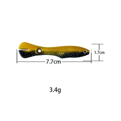 Mīkstās ēsmas bioniskās makšķerēšanas māneklis mākslīgais silikona izspēles māneklis atlēciens kustīga ēsma zvejas preces jūras piederumiem bass līdakas saldūdens