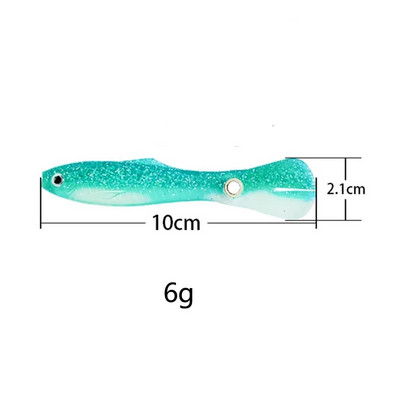 Mīkstās ēsmas bioniskās makšķerēšanas māneklis mākslīgais silikona izspēles māneklis atlēciens kustīga ēsma zvejas preces jūras piederumiem bass līdakas saldūdens