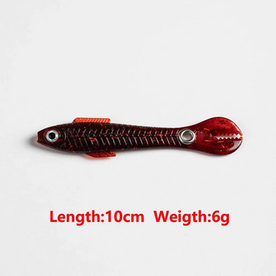 Mīkstās ēsmas bioniskās makšķerēšanas māneklis mākslīgais silikona izspēles māneklis atlēciens kustīga ēsma zvejas preces jūras piederumiem bass līdakas saldūdens