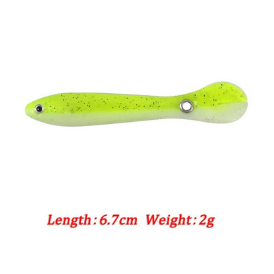 Mīkstās ēsmas bioniskās makšķerēšanas māneklis mākslīgais silikona izspēles māneklis atlēciens kustīga ēsma zvejas preces jūras piederumiem bass līdakas saldūdens