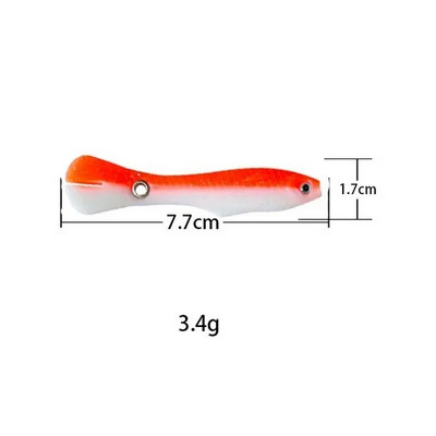 Mīkstās ēsmas bioniskās makšķerēšanas māneklis mākslīgais silikona izspēles māneklis atlēciens kustīga ēsma zvejas preces jūras piederumiem bass līdakas saldūdens
