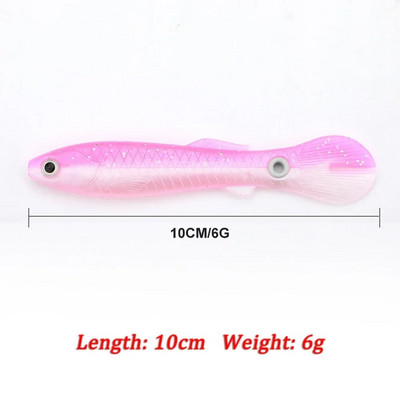 Mīkstās ēsmas bioniskās makšķerēšanas māneklis mākslīgais silikona izspēles māneklis atlēciens kustīga ēsma zvejas preces jūras piederumiem bass līdakas saldūdens