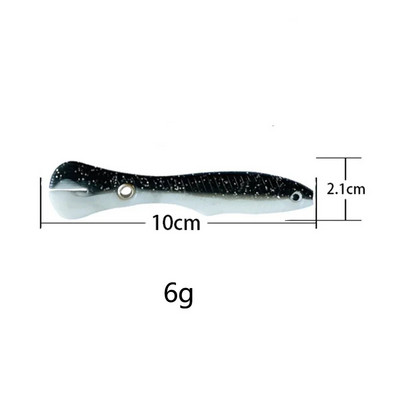 Mīkstās ēsmas bioniskās makšķerēšanas māneklis mākslīgais silikona izspēles māneklis atlēciens kustīga ēsma zvejas preces jūras piederumiem bass līdakas saldūdens