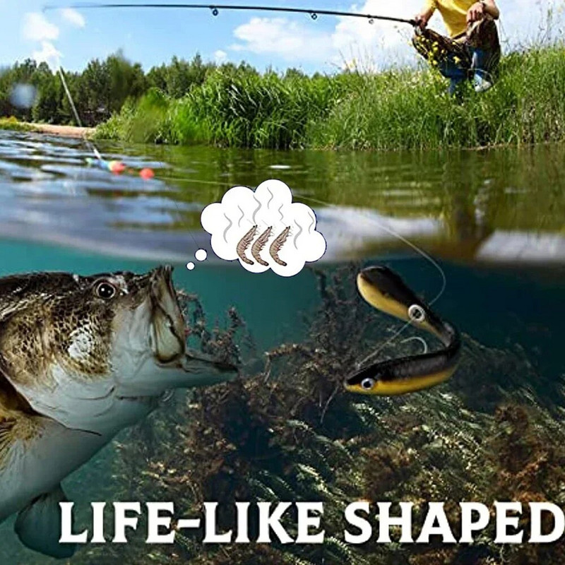 Mīkstās ēsmas bioniskās makšķerēšanas māneklis mākslīgais silikona izspēles māneklis atlēciens kustīga ēsma zvejas preces jūras piederumiem bass līdakas saldūdens