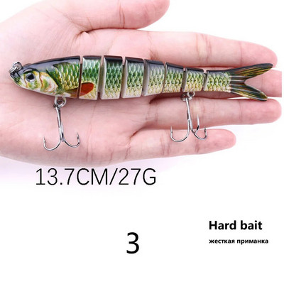 Elutruud kalapüügi landid Mitme liigesega kõvasti uppuv kunstsööt liigendatud pehme ujumissööt Kaubad meretarvete kalapüügi tarvikud