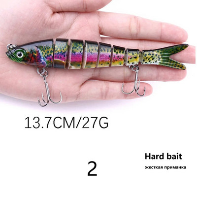 Elutruud kalapüügi landid Mitme liigesega kõvasti uppuv kunstsööt liigendatud pehme ujumissööt Kaubad meretarvete kalapüügi tarvikud